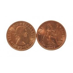 English Penny - Copper coin.