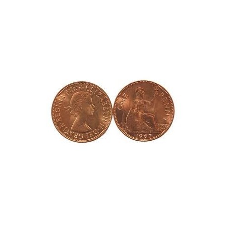 English Penny - Copper coin.