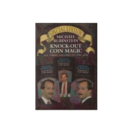 MICHAEL RUBINSTEIN'S KNOCK-OUT COIN MAGIC All 3 Original Volumes on 1 DVD!