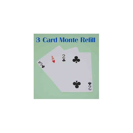 Ultimate 3 Card Monte by Michael Skinner. Refill. 